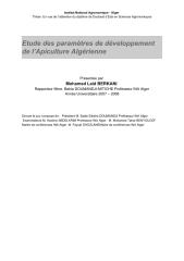 Mohammed Laid BERKANI – Évaluation des paramètres de développement de l’apiculture algérienne.pdf